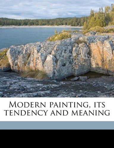 Large book cover: Modern painting, its tendency and meaning
