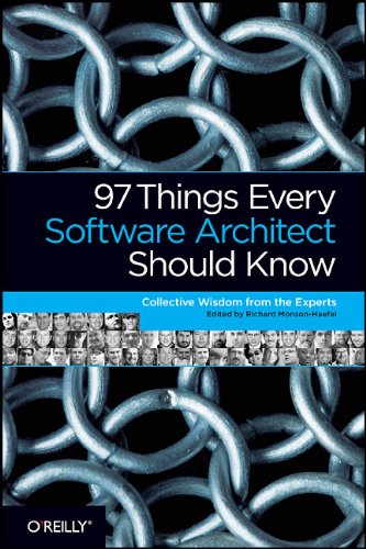 Large book cover: 97 Things Every Software Architect Should Know