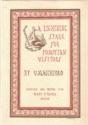 Large book cover: A Lightning Spark for Pompeian Visitors
