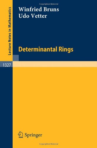Large book cover: Determinantal Rings