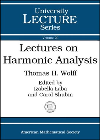 Large book cover: Lectures on Harmonic Analysis