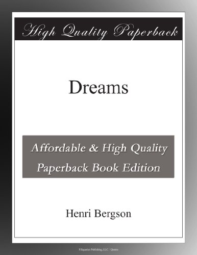 Large book cover: Dreams
