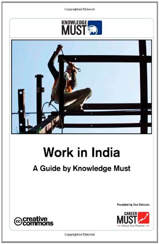 Large book cover: Work in India