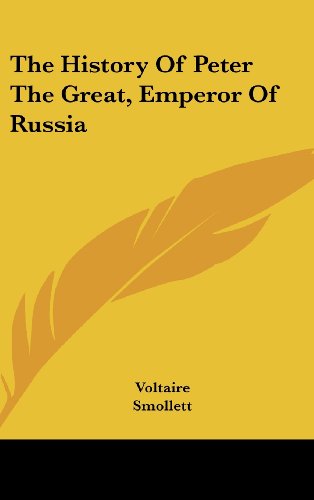 Large book cover: The History of Peter the Great, Emperor of Russia