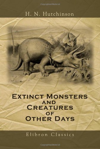 Large book cover: Extinct Monsters
