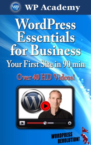 Large book cover: WordPress Essentials for Business