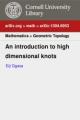 Book cover: An Introduction to High Dimensional Knots