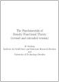 Book cover: The Fundamentals of Density Functional Theory