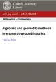 Book cover: Algebraic and Geometric Methods in Enumerative Combinatorics