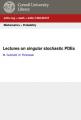 Book cover: Lectures on Singular Stochastic PDEs