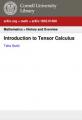 Small book cover: Introduction to Tensor Calculus