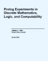 Small book cover: Prolog Experiments in Discrete Mathematics, Logic, and Computability