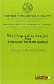 Book cover: Wave Propagation Analysis with Boundary Element Method