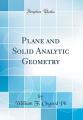 Book cover: Plane and Solid Analytic Geometry