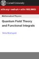 Small book cover: Quantum Field Theory and Functional Integrals