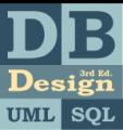 Small book cover: Database design with UML and SQL