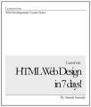 Small book cover: HTML Web Design in 7 days