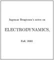 Small book cover: Electrodynamics
