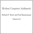 Book cover: Modern Computer Arithmetic