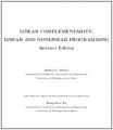 Book cover: Linear Complementarity, Linear and Nonlinear Programming