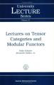 Book cover: Lectures on Tensor Categories and Modular Functors