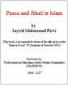 Book cover: Peace and Jihad in Islam