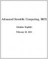 Book cover: Advanced Scientific Computing