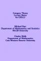 Small book cover: Category Theory Lecture Notes