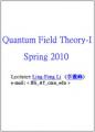 Book cover: Quantum Field Theory I