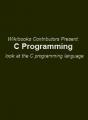 Small book cover: C Programming