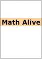 Small book cover: Math Alive
