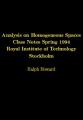 Book cover: Analysis on Homogeneous Spaces