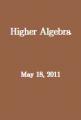 Small book cover: Higher Algebra