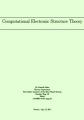 Book cover: Computational Electronic Structure Theory