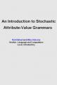 Book cover: Stochastic Attribute-Value Grammars
