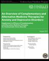 Book cover: An Overview of Complementary and Alternative Medicine Therapies for Anxiety and Depressive Disorders