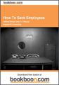 Small book cover: How To Sack Employees