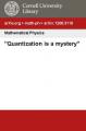 Small book cover: Quantization is a Mystery