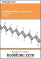 Book cover: Introductory Maths for Chemists