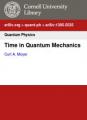Small book cover: Time in Quantum Mechanics