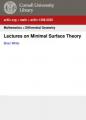 Small book cover: Lectures on Minimal Surface Theory