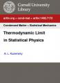 Book cover: Thermodynamic Limit in Statistical Physics