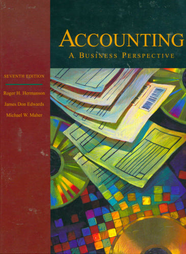 Large book cover: Accounting Principles: A Business Perspective, Managerial Accounting