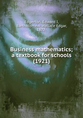 Large book cover: Business Mathematics: A Textbook