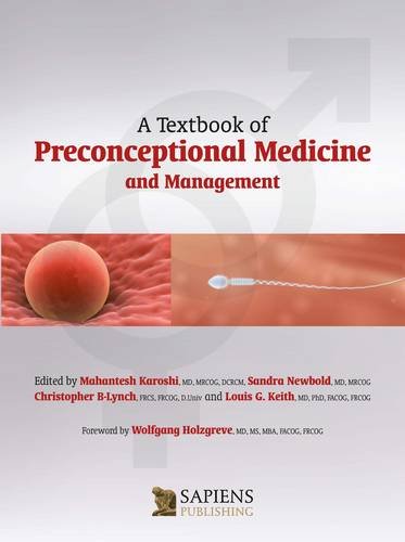 Large book cover: A Textbook of Preconceptional Medicine and Management