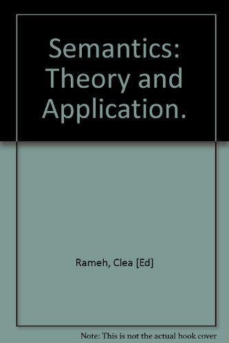 Large book cover: Semantics: Theory and Application