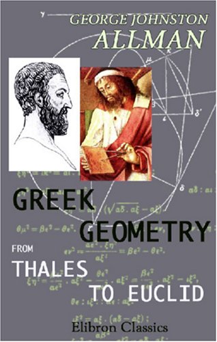 Large book cover: Greek Geometry from Thales to Euclid