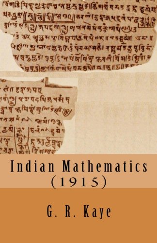 Large book cover: Indian Mathematics