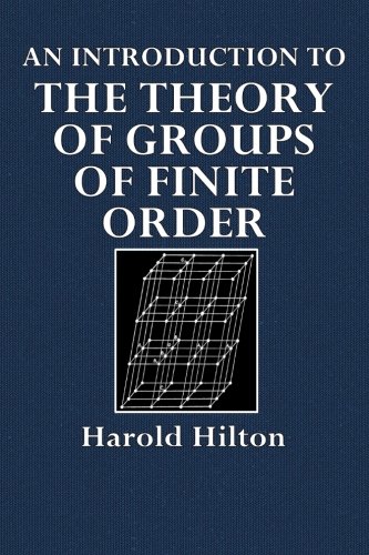 Large book cover: An Introduction to the Theory of Groups of Finite Order