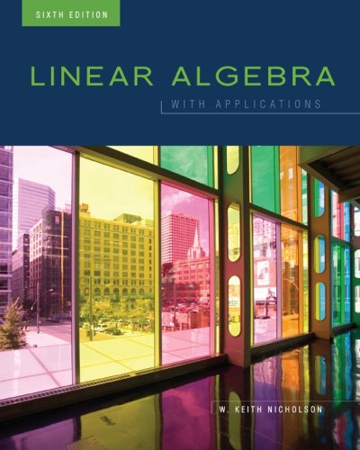 Large book cover: Linear Algebra with Applications